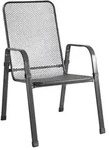 Mountfield Gartenstuhl Aus Stahl Savoy Deluxe Stapelbar Mit Stahlgeflecht - Grau