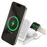 Anker MagGo Kabellose Ladestation (Faltbar 3-in-1) Wei&szlig;