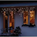 LED-SystemProfi Eisregenvorhang au&szlig;en verl&auml;ngerbar warmwei&szlig; 80LED ohne Netzkabel