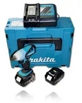 Makita BTW251RFJ, Schlagschrauber, Schwarz, Cyan, 1/2", 2100 RPM, 230 Nm, 11 m/s2 -