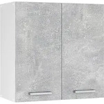 H&auml;ngeschrank Vicco R-Line Beton 60 cm, Model 30250 - Grau/Wei&szlig;