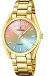 Festina Boyfriend Damenuhr Mehrfarbig Edelstahl F20640/7 - Rosa