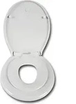 WOLTU Kinder Familien WC Deckel mit integriertem Kindersitz, abnehmbar, Wei&szlig; -...