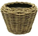 VAN DER LEEDEN DRYPOT&reg; Rattan Pflanzk&uuml;bel Grau &Oslash; 68 cm - Sylter K&ouml;rbe - Grau