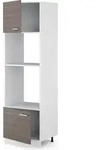 Mikrowellenschrank Vicco R-Line Edelgrau 60 cm, Model 29763 - Dunkelgrau/Wei&szlig;