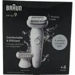 Braun Silk-&eacute;pil 9 9-041, Silber, 40 Pinzette, MicroGrip, Akku, 100 - 240 V, 50/60 Hz