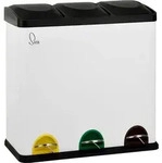 SVITA TC3X20 Treteimer 60 Liter 3x20L dreifach XXL Abfalleimer 3er-M&uuml;lleimer