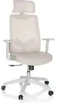 hjh OFFICE Home Office B&uuml;rostuhl MIKEO W Schreibtischstuhl mit Armlehnen Stoff /