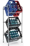 EASYmaxx Metall Getr&auml;nkekisten-Regal f&uuml;r 3 Kisten - 127x50x34 cm