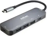 ROLINE USB 3.2 Gen 2 Hub, 4fach, Typ-C-Anschlusskabel