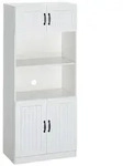 HOMCOM K&uuml;chenschrank Hochschrank K&uuml;chenbuffet mit verstellbaren Regalb&ouml;den...