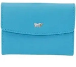 Minigeldb&ouml;rse JOY RFID Mini Geldb&ouml;rse slim 3 Kartenf&auml;cher blau Damen - Leder -