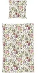 Irisette Satin Bettw&auml;sche Wave - bunte Bl&uuml;mchen 135 x 200 cm bunte Bl&uuml;mchen auf