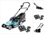Makita DLM 382 RG2 Akku Rasenm&auml;her 36 V ( 2x 18 V ) 38 cm 40 l + 2x Akku 6,0...