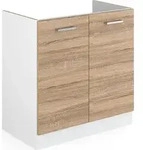 Sp&uuml;lenunterschrank Vicco R-Line Sonoma 80 cm ohne Arbeitsplatte, Model 29720 -