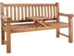 CLP Teakbank Orlando teak Gr&ouml;&szlig;e 150 cm - Braun