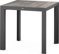 Siena Garden Silva Dining Tisch 80x80cm matt anthrazit / washed grey
