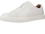 Clarks Un Costa Lace wei&szlig;es Leder Herren Halbschuhe 39,5 - Wei&szlig; - 39,5