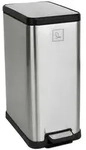 SVITA STM15 M&uuml;lleimer Treteimer 15l inkl. Inneneimer Softclose-Deckel Silber -