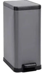 SVITA STM15 M&uuml;lleimer Treteimer 15l inkl. Inneneimer Softclose-Deckel Grau - Grau