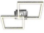LED Deckenleuchte Glitzereffekt 3-fach dimmbar schwenkbar 18W alu-chrom...