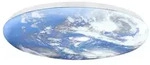 Lindby LED-Deckenleuchte Orbi, 48 cm, blau/wei&szlig;, Kunststoff - Blau
