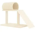 vidaXL Kratzbaum mit Tunnel und Rampe Creme 55,5 cm - Creme