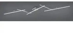 LED Deckenscheine ARVIN mit Farbwechsler und Fernbedienung, Silber - Silber
