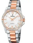 Festina Damen Uhr Fashion Edelstahl Armbanduhr silber rose UF20595/1 - Silber