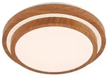 Lindby LED-Deckenleuchte Vaako, &Oslash; 41 cm, Metall, Holzoptik - Hellbraun