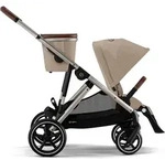 CYBEX Gazelle S, Betthimmel, Traditioneller Kinderwagen, Unisex, Faltbar, Beige,