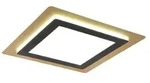 Trio Leuchten LED Deckenleuchte Morgan 641510280, Metall Schwarz matt/Goldfarbig -