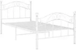 vidaXL Bett Wei&szlig; Metall 90x200 cm - Wei&szlig;
