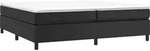 vidaXL Boxspringbettgestell Schwarz 200x200 cm Kunstleder - Schwarz