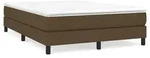 vidaXL Boxspringbettgestell Dunkelbraun 140x190 cm Stoff - Braun