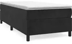 vidaXL Boxspringbettgestell Schwarz 80x200 cm Samt - Schwarz