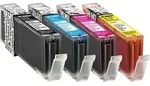 KMP Tintenpatrone passend f&uuml;r Canon CLI551CXL, CLI551MXL, CLI551YXL Multipack