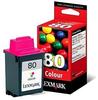 Lexmark 12A1980E 80 Druckkopfpatrone color, 600 Seiten, Inhalt 21 ml für...