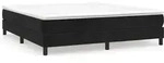 vidaXL Boxspringbettgestell Schwarz 160x200 cm Samt - Schwarz