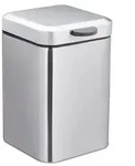 Relaxdays Kosmetikeimer Wandmontage, 3 Liter, Badabfalleimer eckig, mit