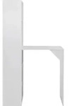 vidaXL Bartisch mit Schrank Wei&szlig; 115x59x200 cm - Wei&szlig;