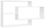 vidaXL Wandregale Wei&szlig; 104x20x58,5 cm Holzwerkstoff - Wei&szlig;