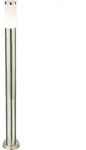 Globo Lighting Au&szlig;enleuchte Edelstahl, Kunststoff opal, IP44, &oslash;: 127mm, H: 1100mm,