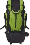 vidaXL Wanderrucksack XXL 75 L Schwarz und Gr&uuml;n - Gr&uuml;n