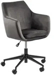 Actona Nora, Gepolsterter Sitz, Gepolsterte R&uuml;ckenlehne, Grau, Grau, Stoff, Stoff -