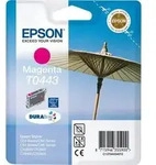 Epson Parasol T0443 Magenta Ink Cartridge (High) - Retail Pack (untagged), Magenta,