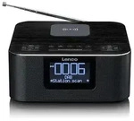 Lenco CR-650BK - DAB+/ FM Radiowecker mit Bluetooth"' und kabelloser Ladefunktion,