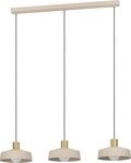 EGLO H&auml;ngelampe Valdiola, Pendelleuchte Esstisch 3-flammig, Esszimmerlampe aus