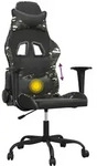 vidaXL Gaming-Stuhl mit Massagefunktion Schwarz Tarnfarben Kunstleder