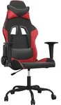 vidaXL Gaming-Stuhl Schwarz und Rot Kunstleder - Rot